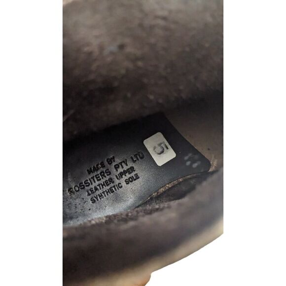 Rossi 666 Shearers Boots Brown Leather Slip Resistant Women's 8 Men's 6 - Picture 7 of 8